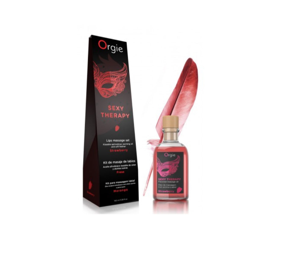 Huile de massage embrassable Sexy Therapy Fraise