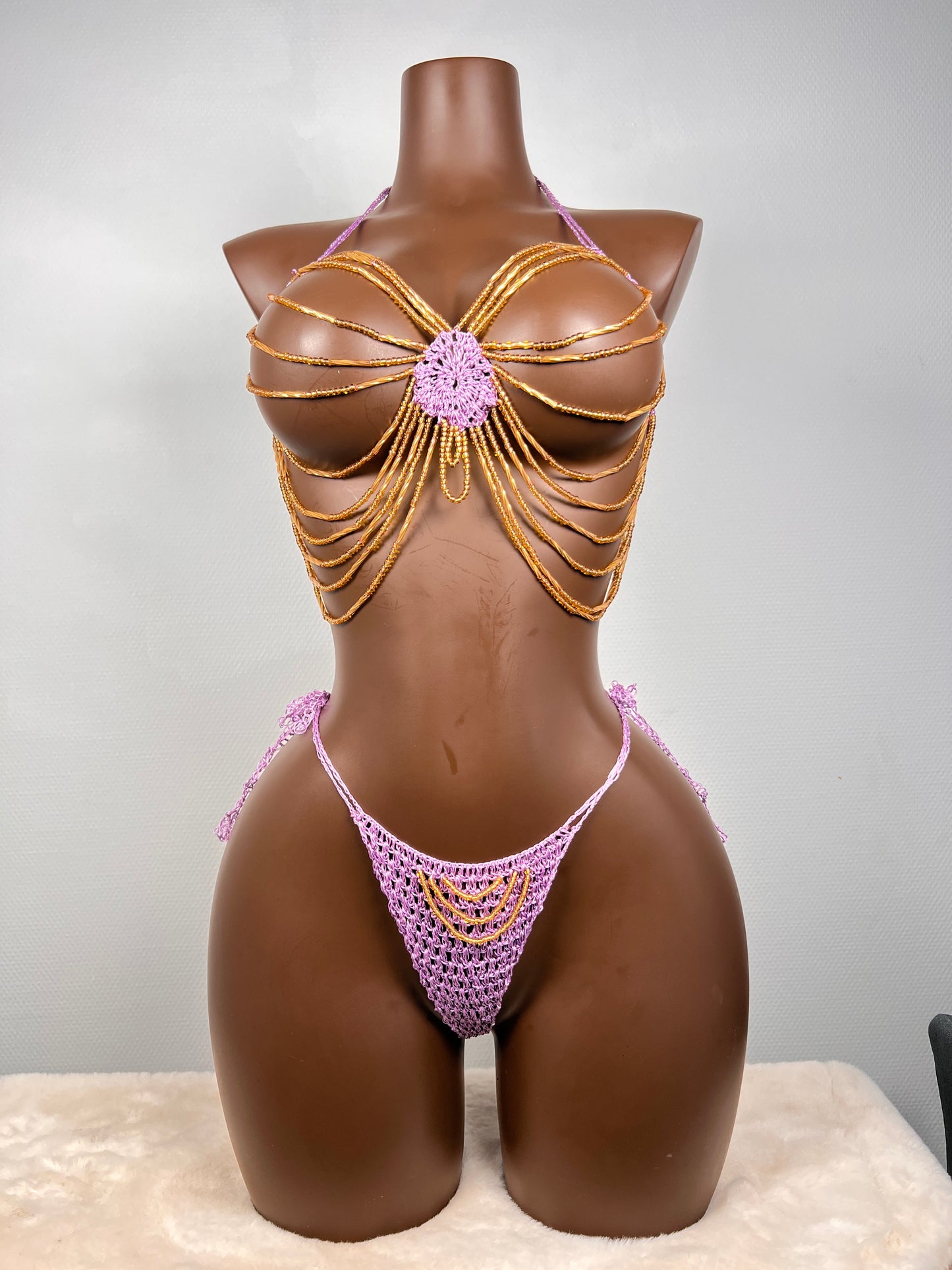 Modèles FaFa crocheté mauve