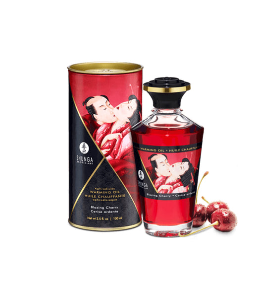 Huile chauffante aphrodisiaque - Cerise ardente